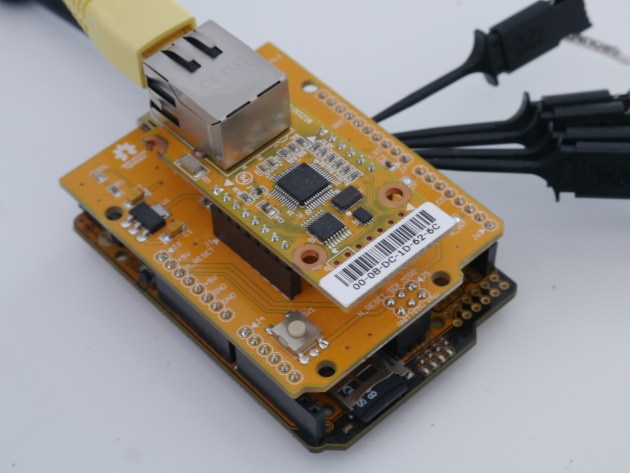 W5500 on ioShield-A from Wiznet