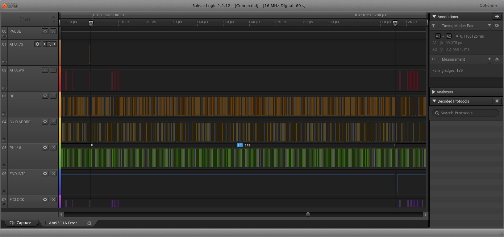 Am9511A FDIV PHI6 Cycles